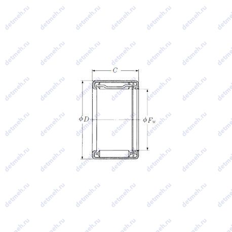 Подшипник FJLT-1214 чертеж