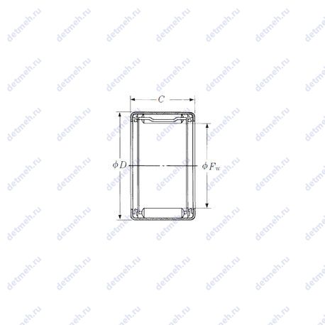 Подшипник FJLTT-2526 чертеж