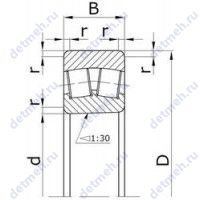 Чертеж подшипника 41131/1060