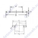 Чертеж подшипника FNT-1024