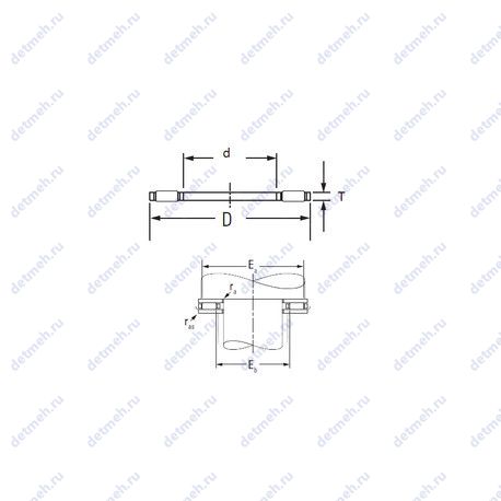 Подшипник FNT-2542 чертеж