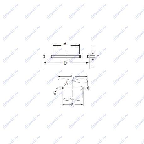 Подшипник FNT-5578 чертеж