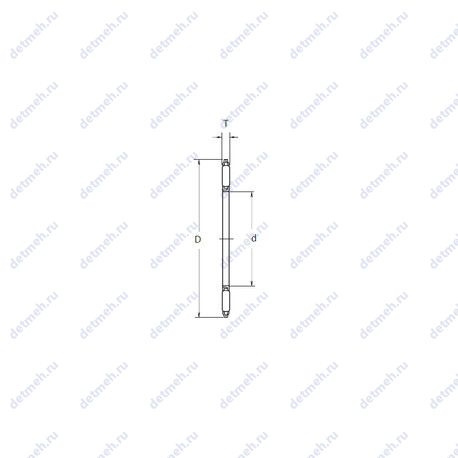 Подшипник FNTA-100135 чертеж