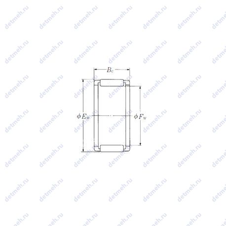 Подшипник FWF-121610-E чертеж