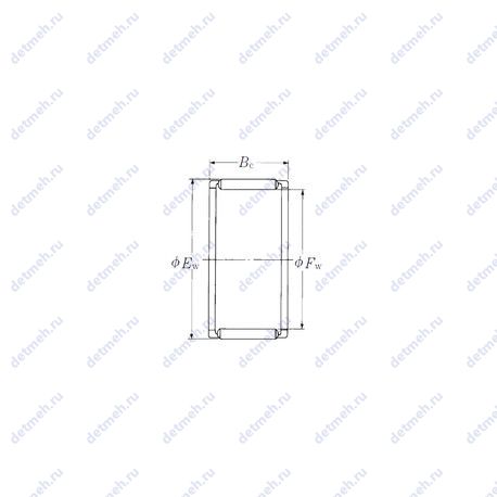 Подшипник FWF-121610 чертеж