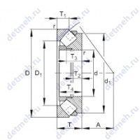 Чертеж подшипника 29230-E1-MB