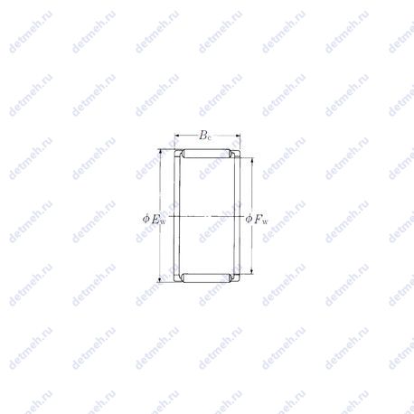 Подшипник FWF-162217 чертеж