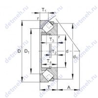 Чертеж подшипника 29388-E1-MB