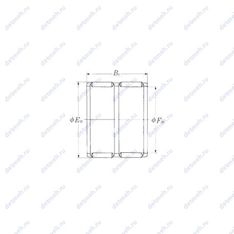Подшипник FWF-202540W чертеж