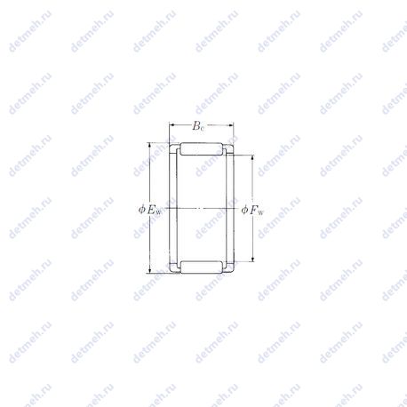 Подшипник FWF-303818-E чертеж
