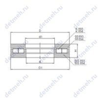 Чертеж подшипника 89434