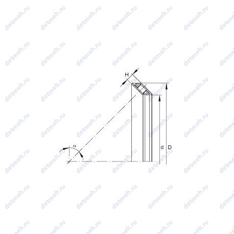 Подшипник AXS1220 чертеж