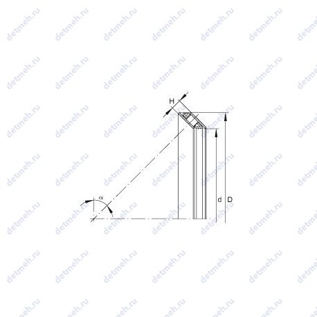 Подшипник AXS4558 чертеж