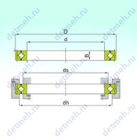 Чертеж подшипника CRB 700150