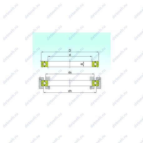 Подшипник CRB 800100 чертеж
