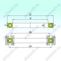 Чертеж подшипника CRBH 12025 A