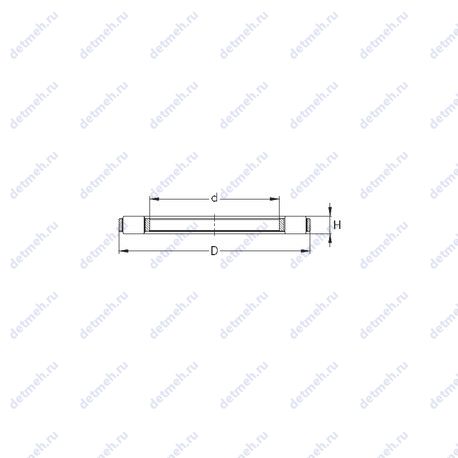 Подшипник K 81108-TVPB чертеж