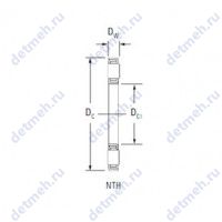 Чертеж подшипника NTH-3460