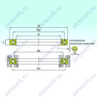 Чертеж подшипника RB 50050