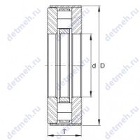 Чертеж подшипника RCT23-B