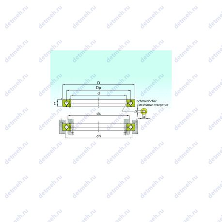 Подшипник RE 7013 чертеж