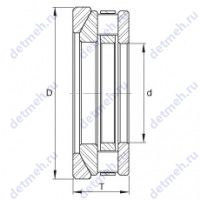 Чертеж подшипника RTW622