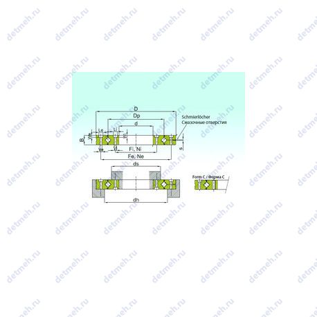 Подшипник RU 297 чертеж