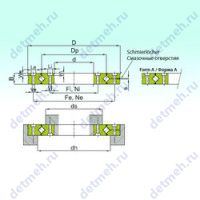 Чертеж подшипника RU 297X