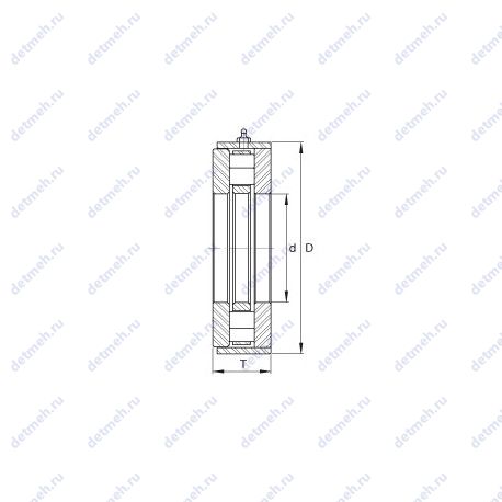 Подшипник RWCT17 чертеж
