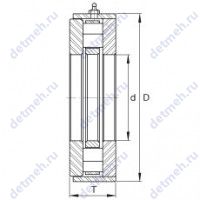 Чертеж подшипника RWCT38-A