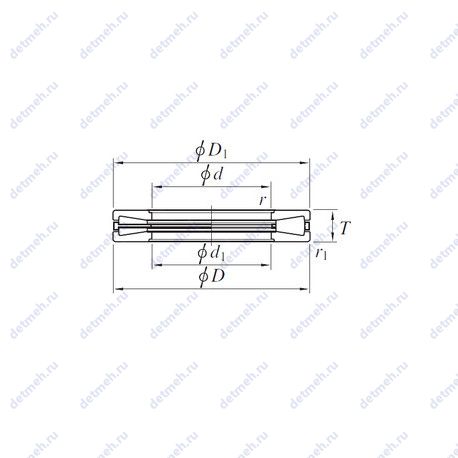 Подшипник T1120 чертеж
