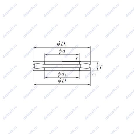 Подшипник T1120V чертеж