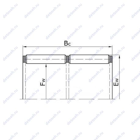 Подшипник NAS 5008ZZNR чертеж