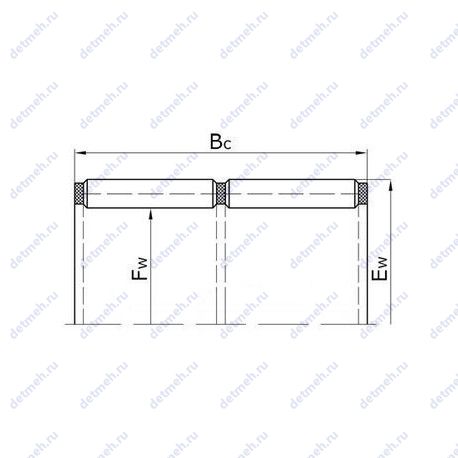 Подшипник NAS 5056ZZNR чертеж