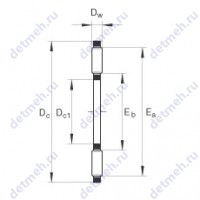 Чертеж подшипника TC1220