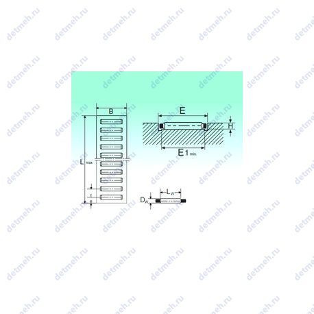 Подшипник GLP 12022 чертеж