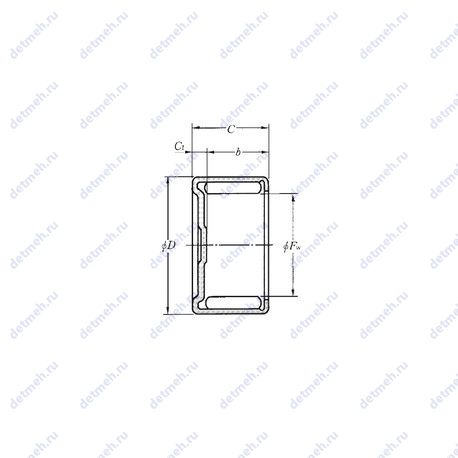 Подшипник HCK1015 чертеж