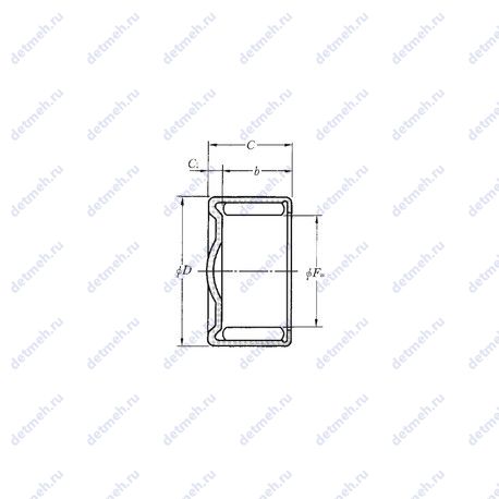 Подшипник HCK1420 чертеж