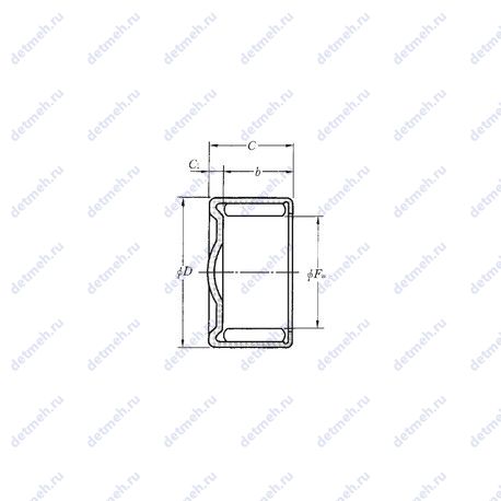 Подшипник HCK1622 чертеж