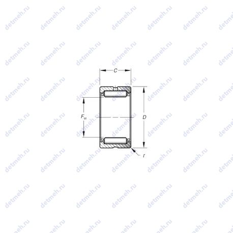 Подшипник HJ-142216 чертеж