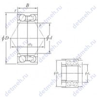 Чертеж подшипника 305333-1
