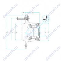 Чертеж подшипника 30BWK02J