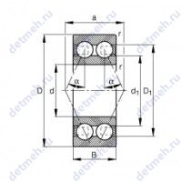 Чертеж подшипника 3200-B-TVH