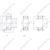 Чертеж подшипника 3208A-2RS1