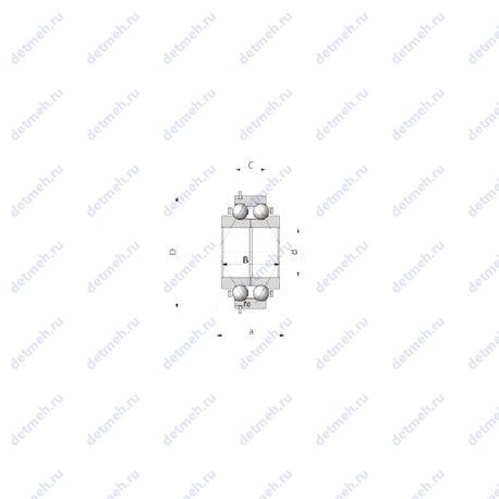 Подшипник 35BVV07X-6 чертеж