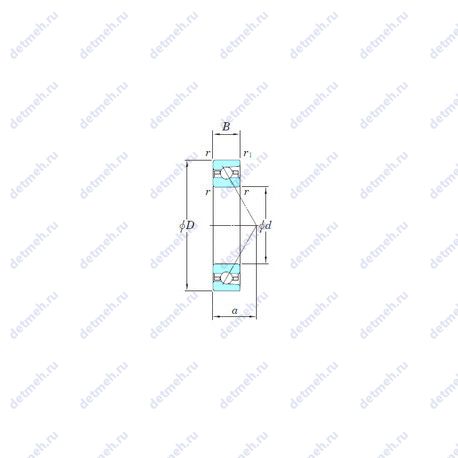 Подшипник 3NCHAR006 чертеж