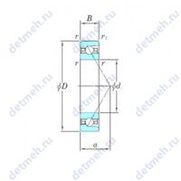 Чертеж подшипника 3NCHAR910