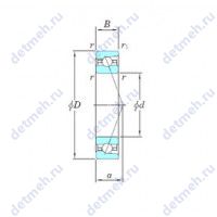 Чертеж подшипника 3NCHAR919C