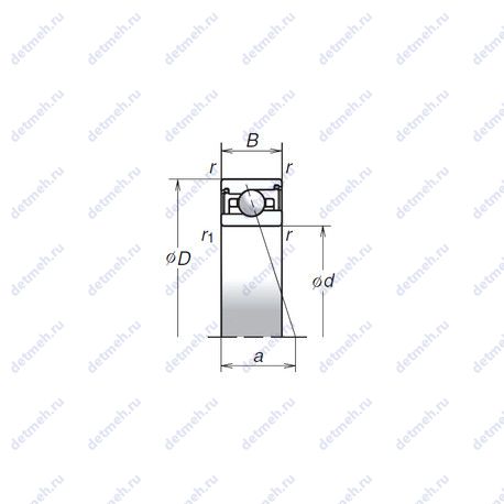 Подшипник 40BNR29HV1V чертеж