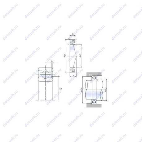 Подшипник 50BNR19X чертеж